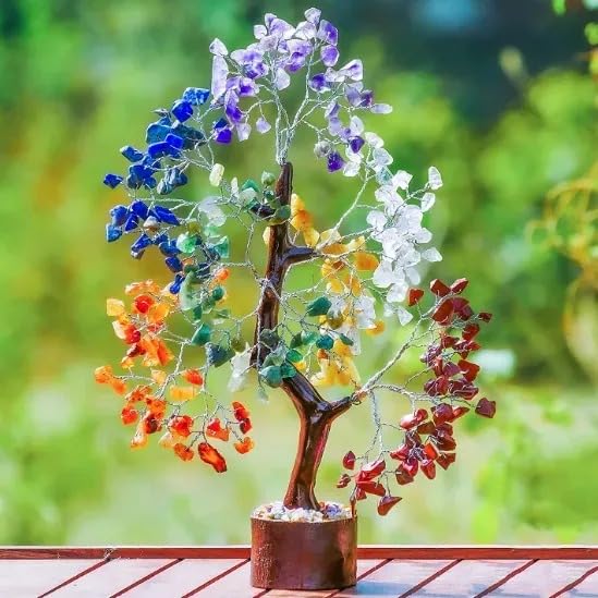 Crystal Seven Chakra Tree w/ 300 Beads