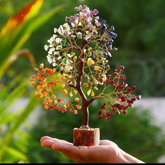 Crystal Seven Chakra Tree w/ 300 Beads