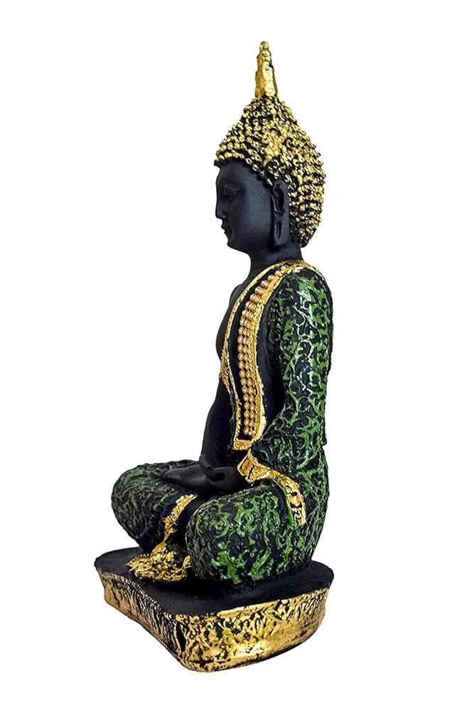 NDiva's Art & Craft Polyresin Sitting Buddha Idol Statue Showpiece for Home Decor