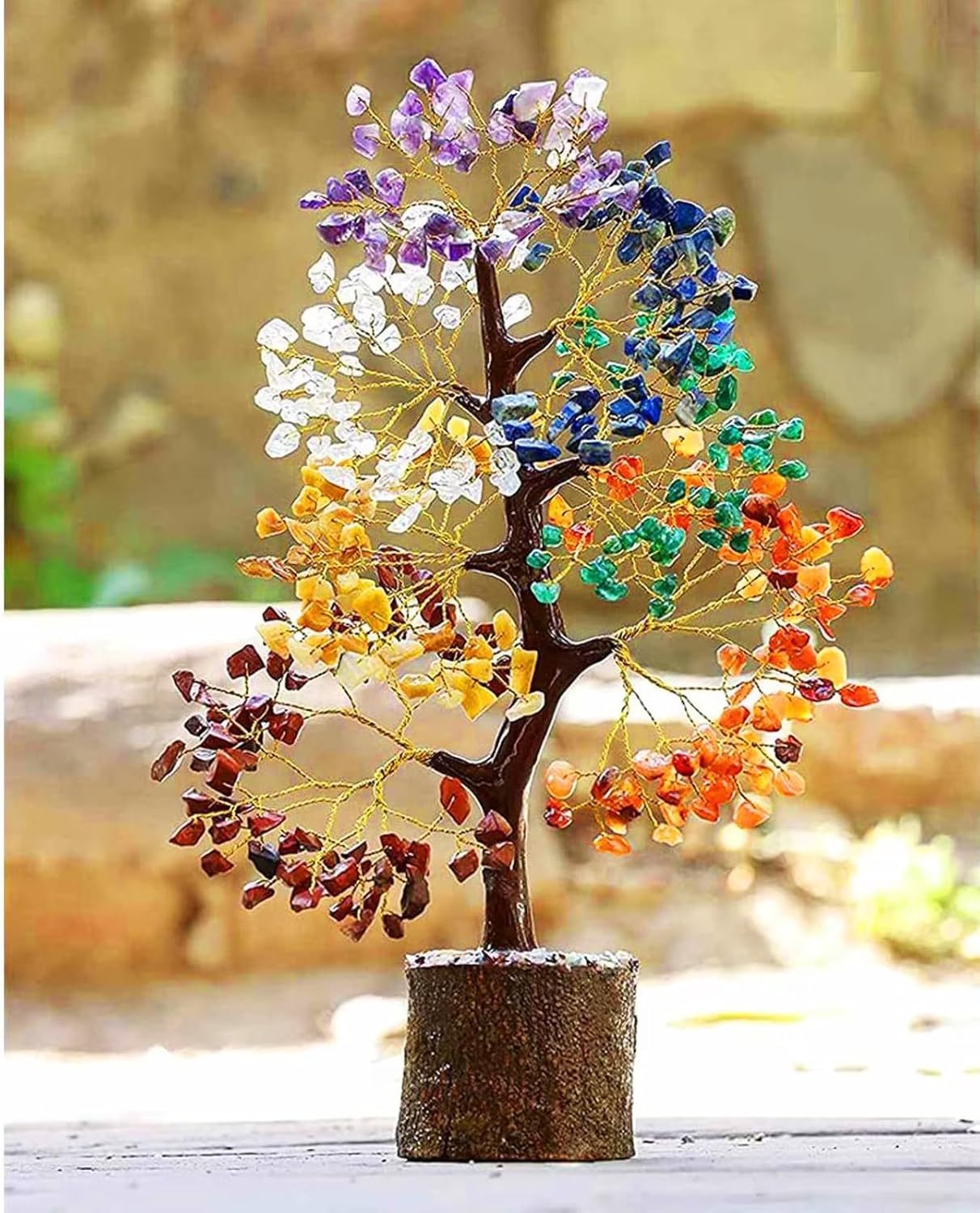Crystal Seven Chakra Tree w/ 300 Beads