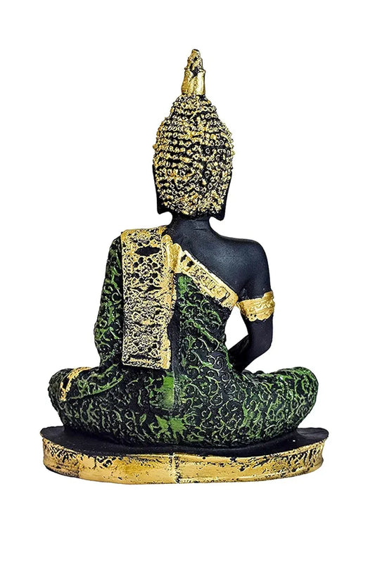NDiva's Art & Craft Polyresin Sitting Buddha Idol Statue Showpiece for Home Decor