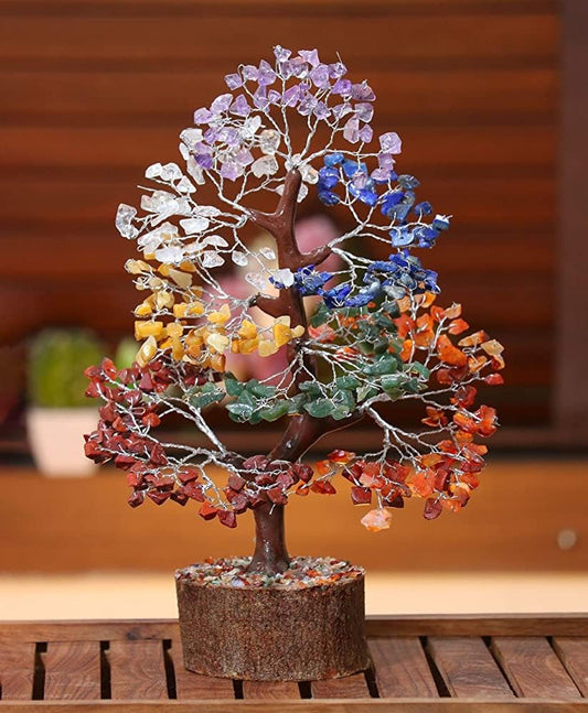 Crystal Seven Chakra Tree w/ 300 Beads